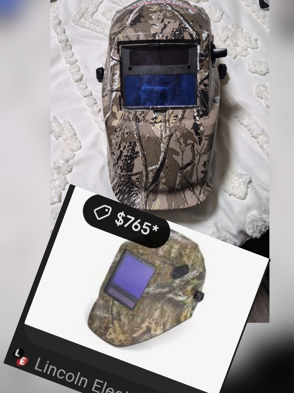 Camouflage Auto-Darkening Welding Helmet - Brown Camo